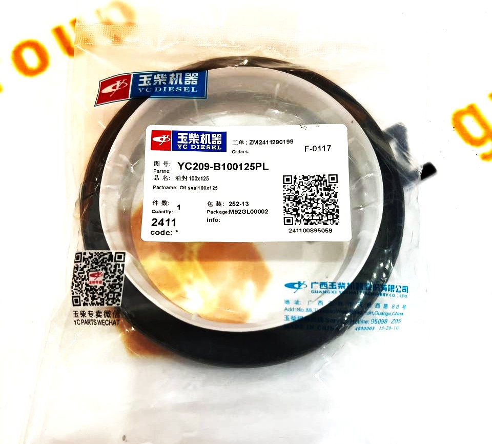 Сальник коленвала задний YC6108